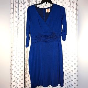 NUE by Shani Vintage Ruched V-Neck Y2K Dress 16